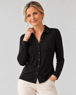 Camisa BAUM ajustada negro