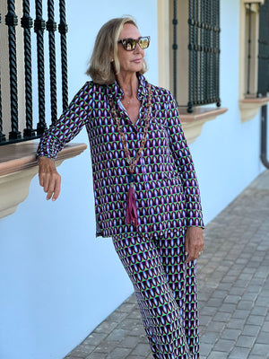Pantalón CAFO estampado geométrico