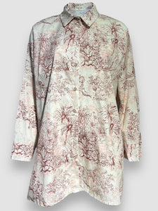 Camisa TACCA estampado larga rosa