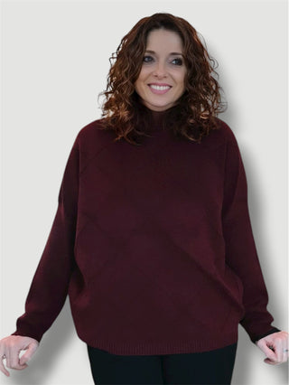 Jersey GLEND estampado ochos burdeos