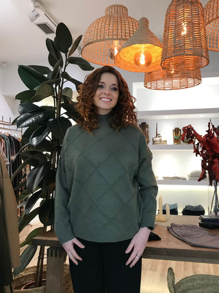 Jersey GLEND estampado ochos kaki