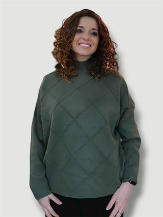 Jersey GLEND estampado ochos kaki