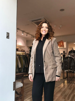 Chaqueta ENRICA americana topo