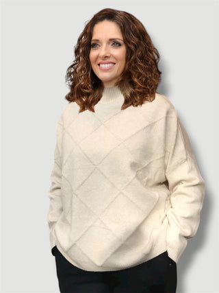 Jersey GLEND estampado ochos beige