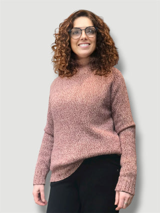 Jersey MIA de punto cuello alto granate