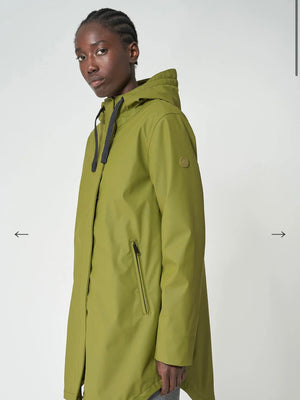 Parka SNOW midi impermeable verde