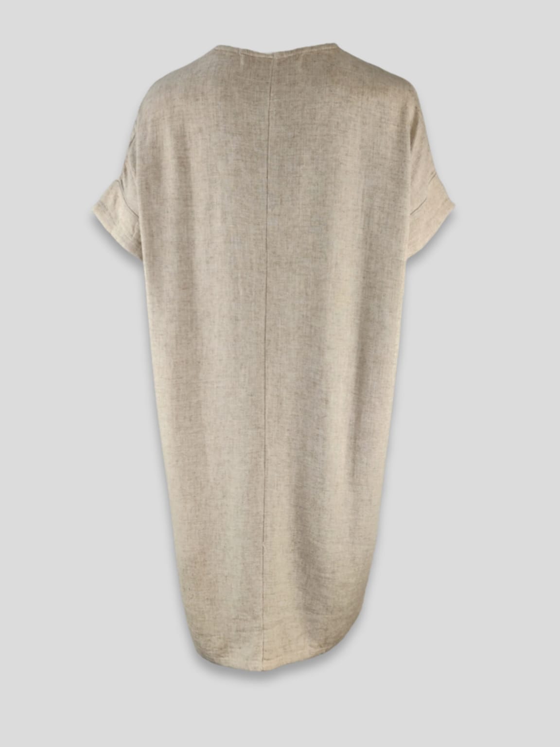 Vestido BOSSA manga corta bolsillos gris