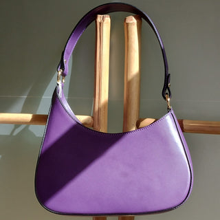 Bolso DELCE de piel forma curva